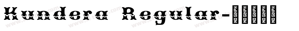 Kundera Regular字体转换